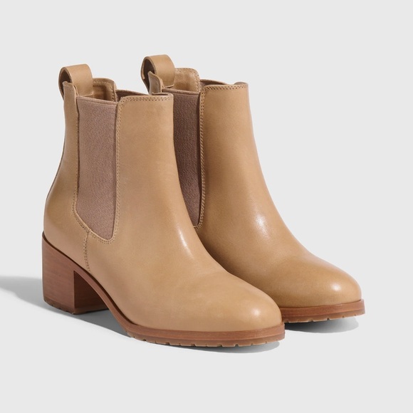 Nisolo Ana Go-To Heeled Chelsea Boot - Almond - Picture 1 of 3